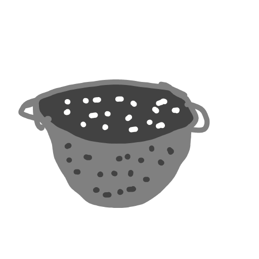 Colander drawing by Guardianoflives