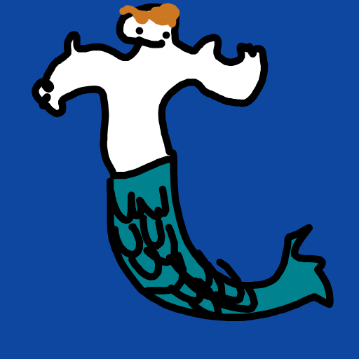 Mermaid Man drawing by Timmie