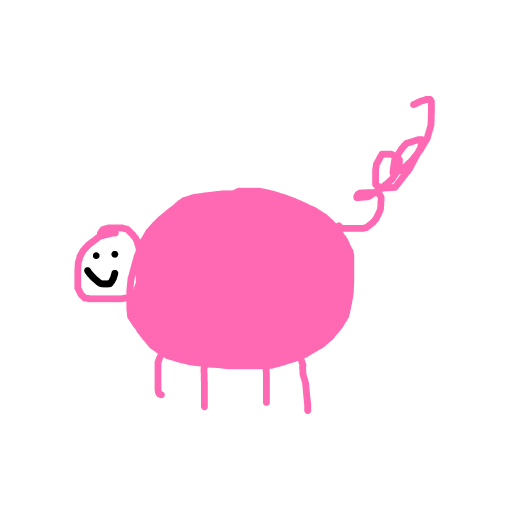 Pig drawing by james