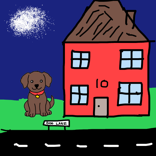 Doghouse drawing by dan