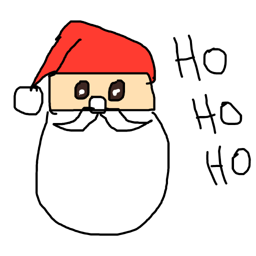 Santa drawing by mikestam195