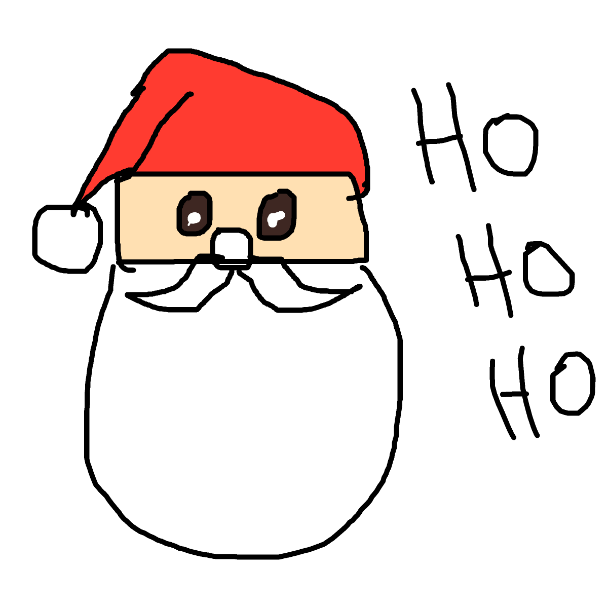 Santa drawing by mikestam195
