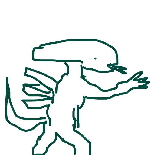 Alien drawing by delta-hyper-spire