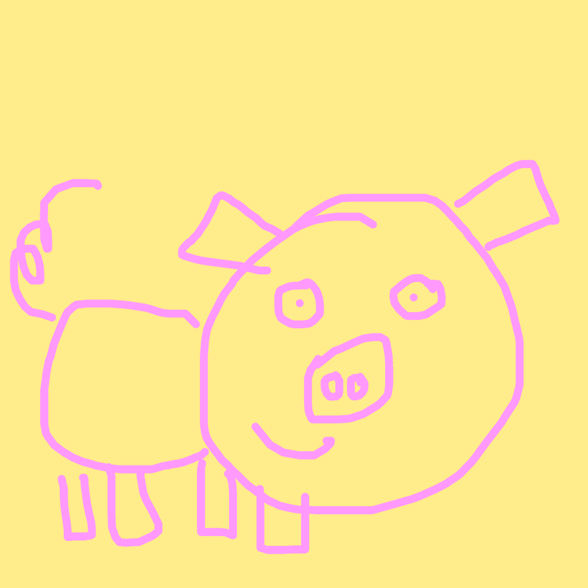 Pig drawing by grou