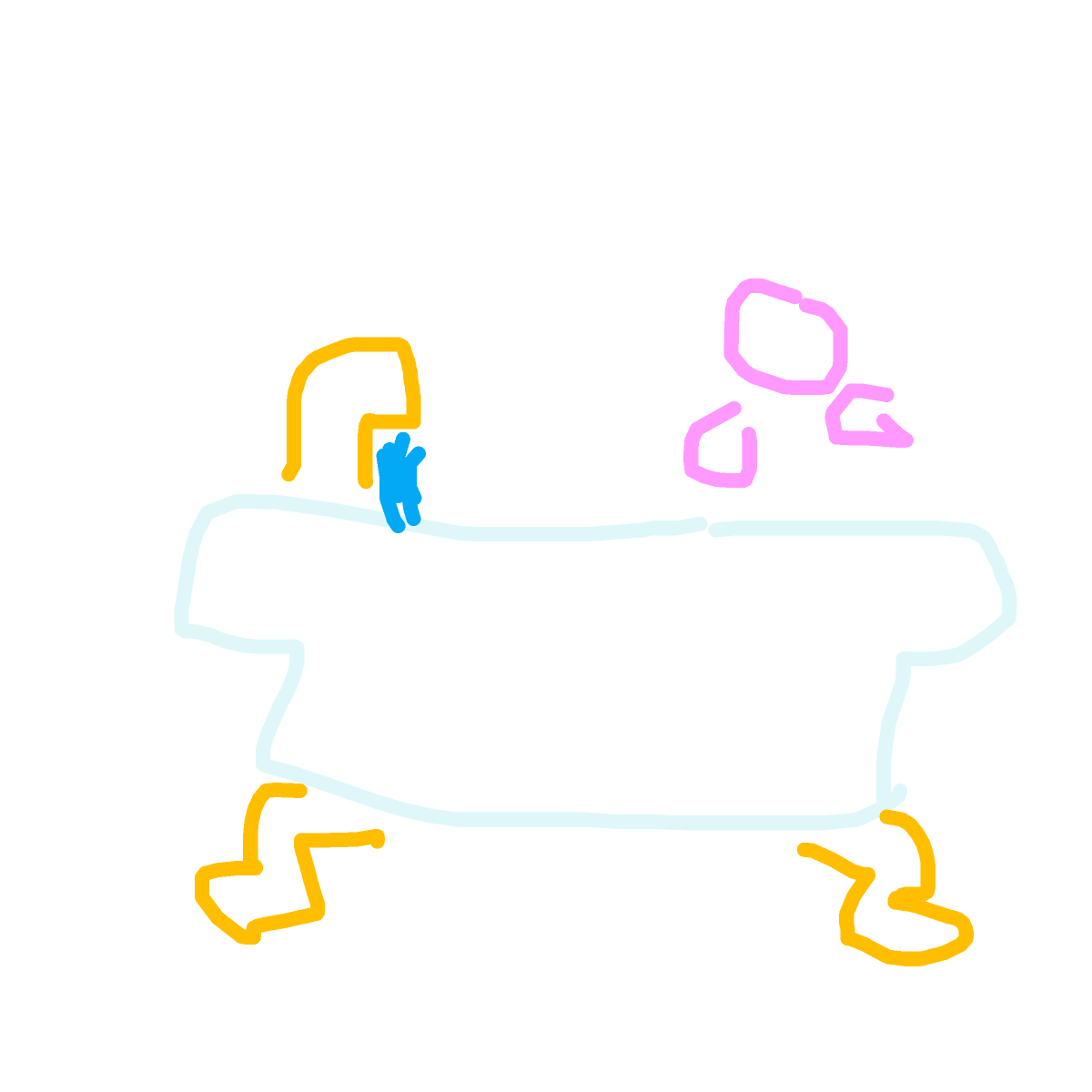 Bathtub drawing by lin