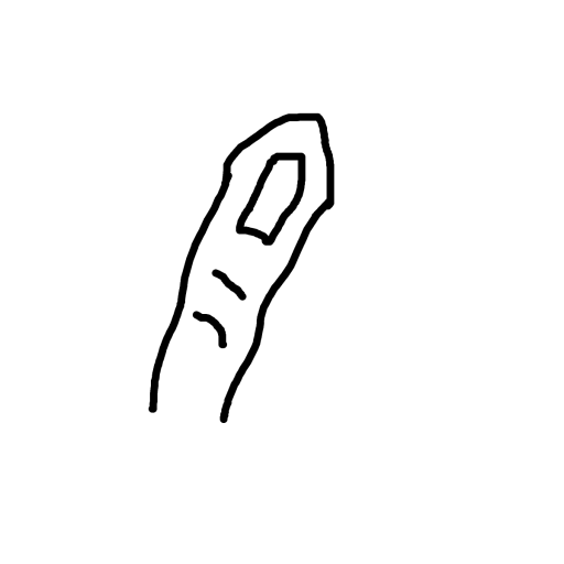 Finger drawing by nyca