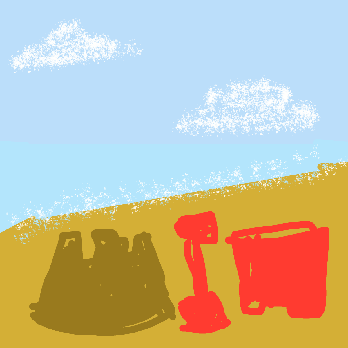 Sand Castle drawing by grape-hard-shield