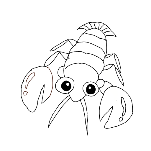 Lobster drawing by true-wide-bard