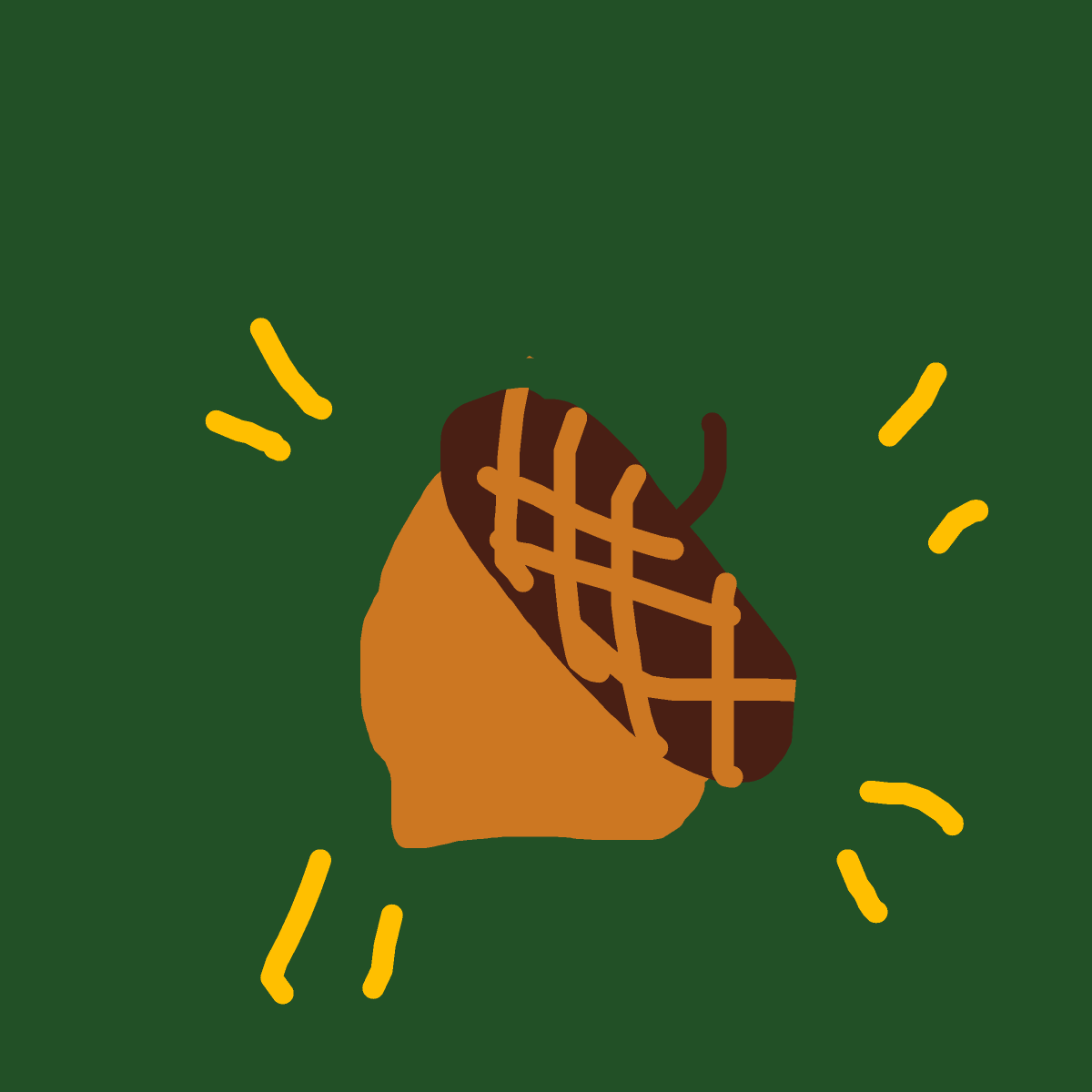 Acorn drawing by audiblysticky