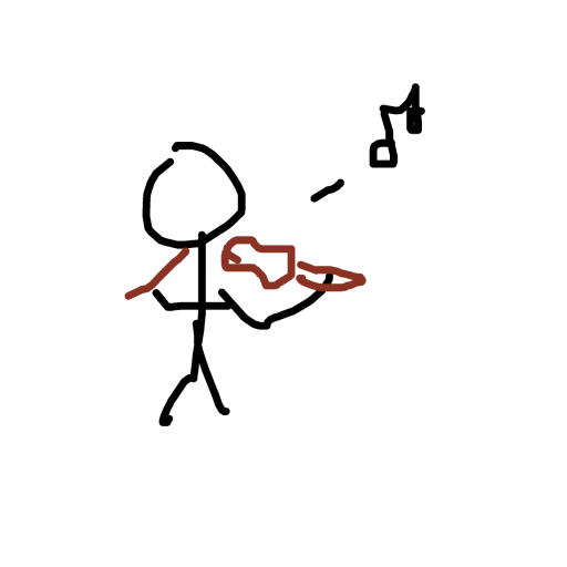 Violin drawing by drewbenruben