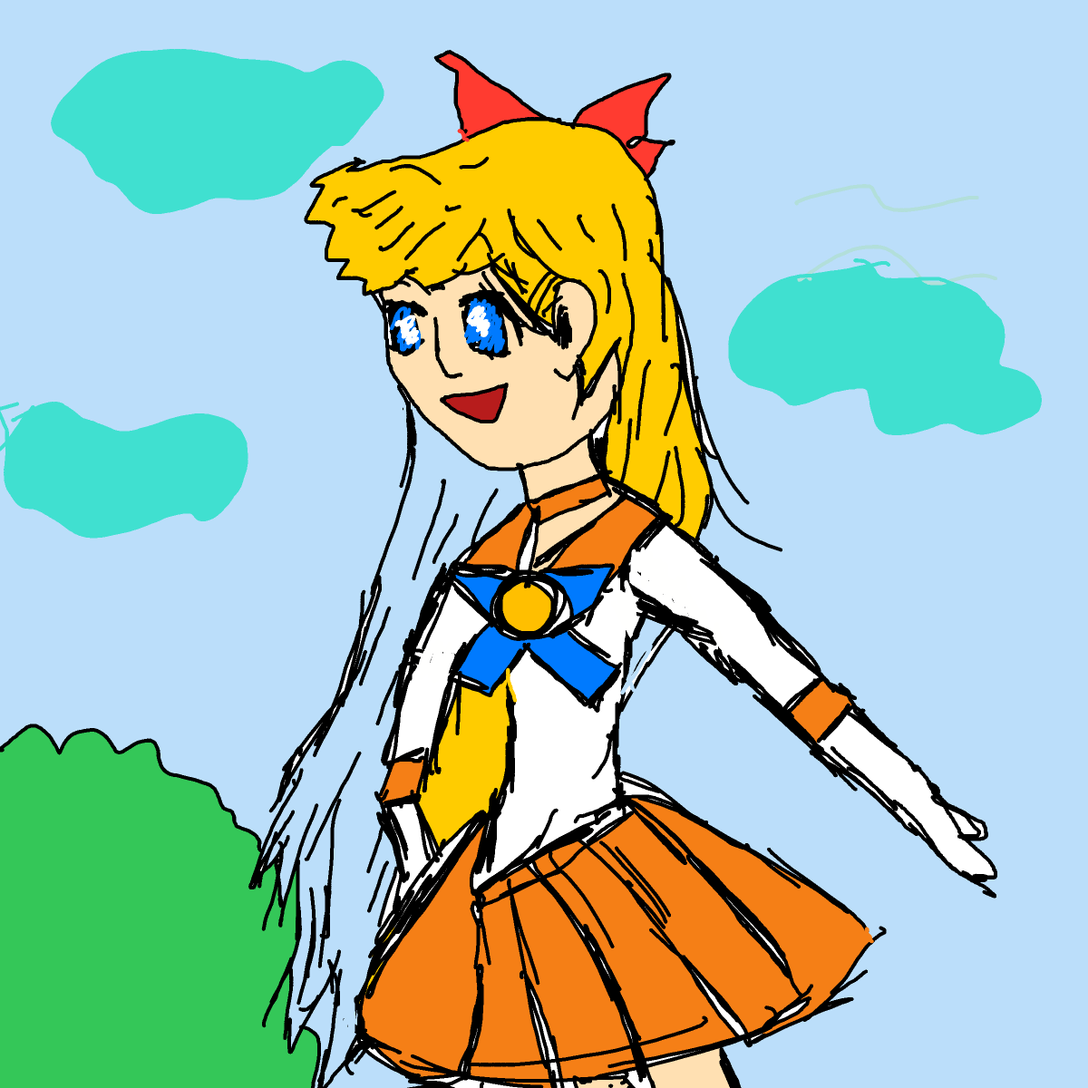 Sailor Venus drawing by Meepmorp