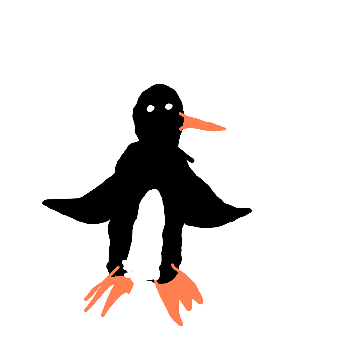 Penguin drawing by Nuss