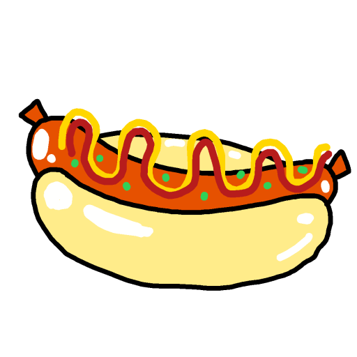 Hotdog drawing by killa kurse
