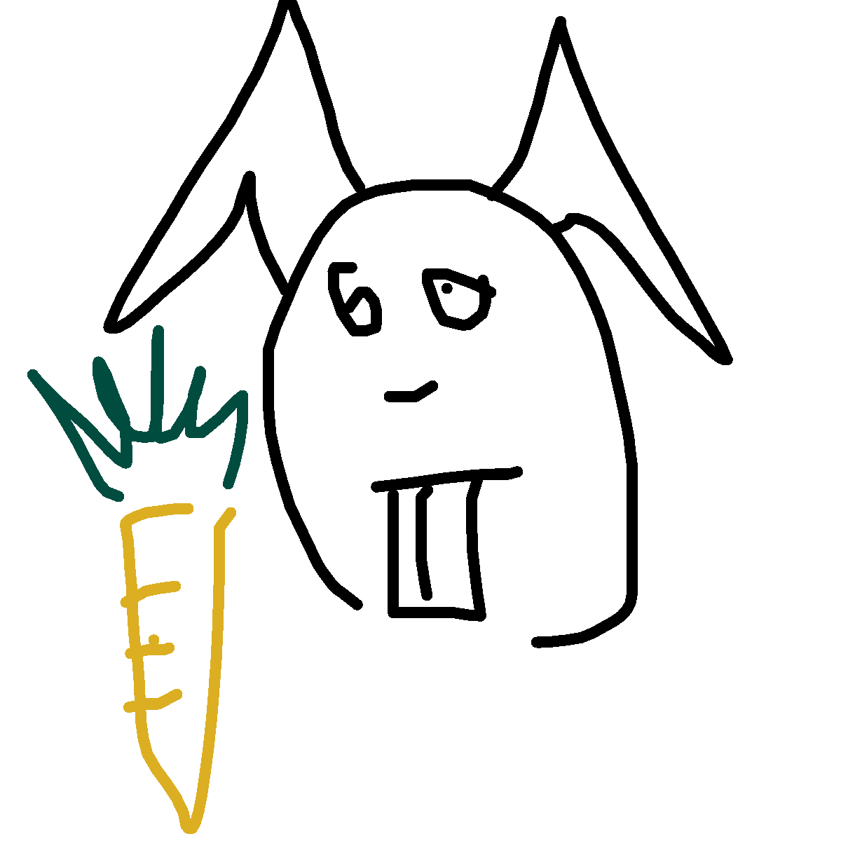 Bunny drawing by grou
