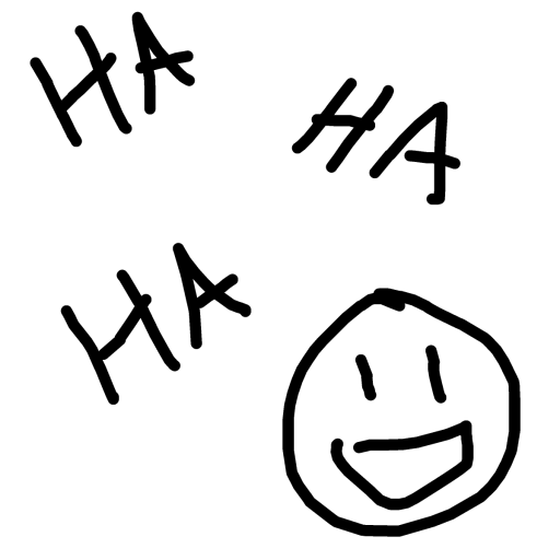 Laughter drawing by drewbenruben