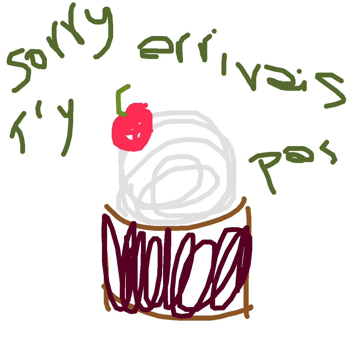 Cupcake drawing by maite