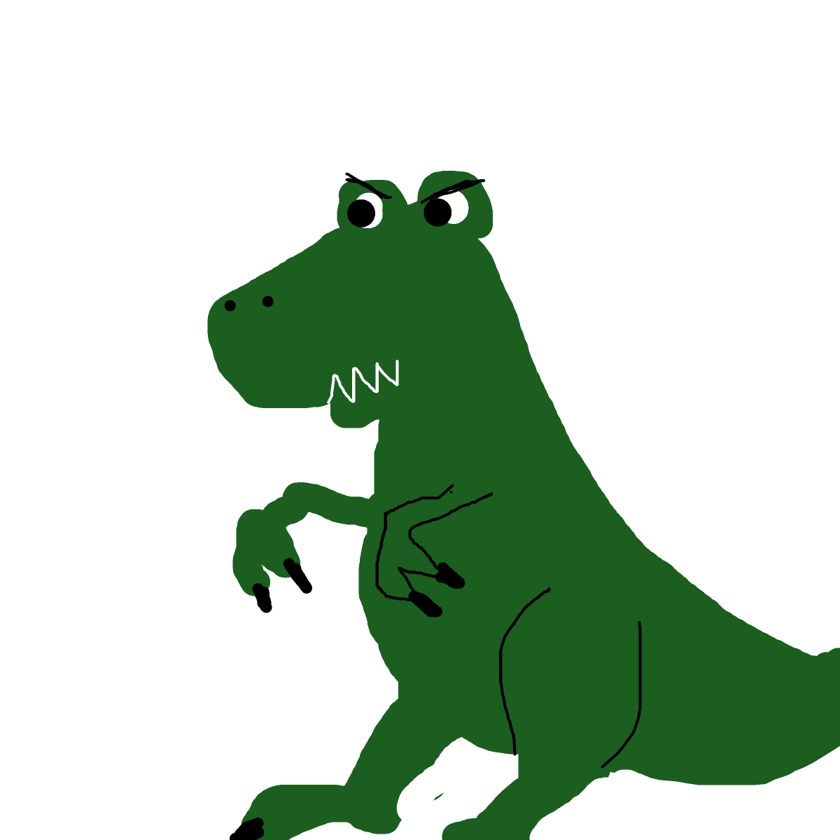 T-Rex drawing by firecracker