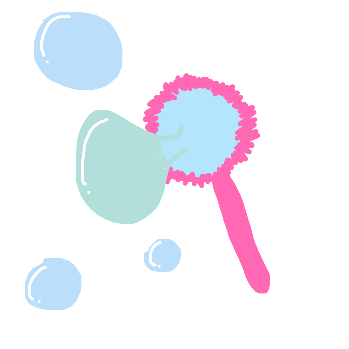 Bubbles drawing by spleenonlean