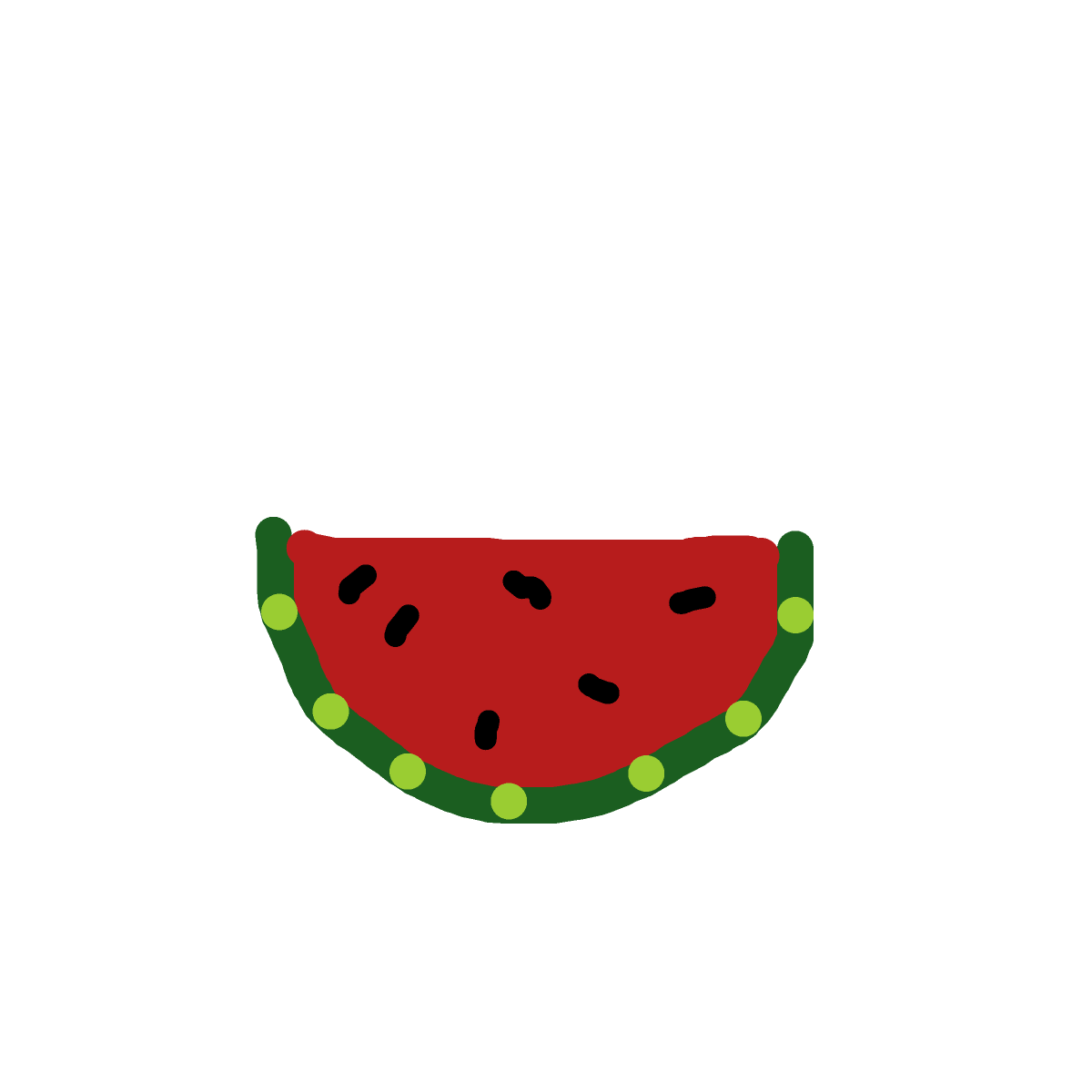 Watermelon drawing by brush-star-site