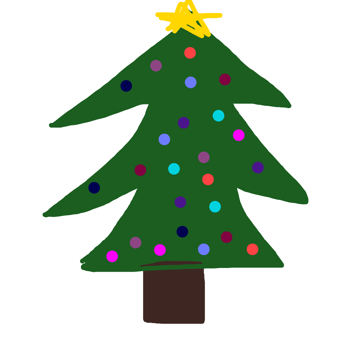 XMas Tree drawing by poopy-pants