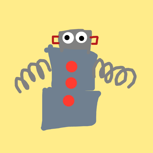 Robot drawing by steel-coal-wave