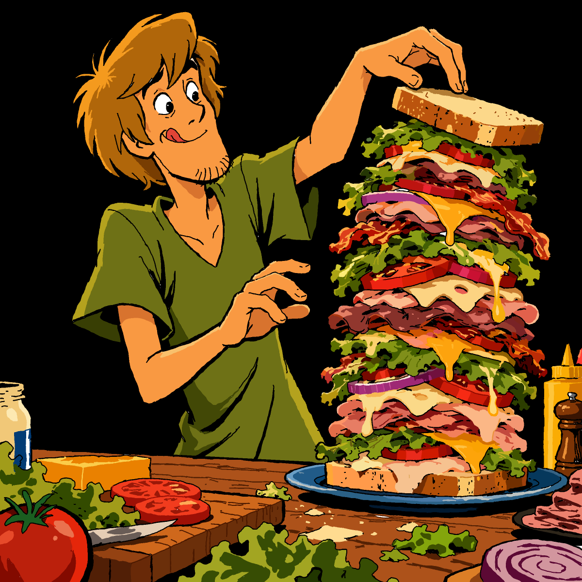 Shaggy drawing by Guardianoflives