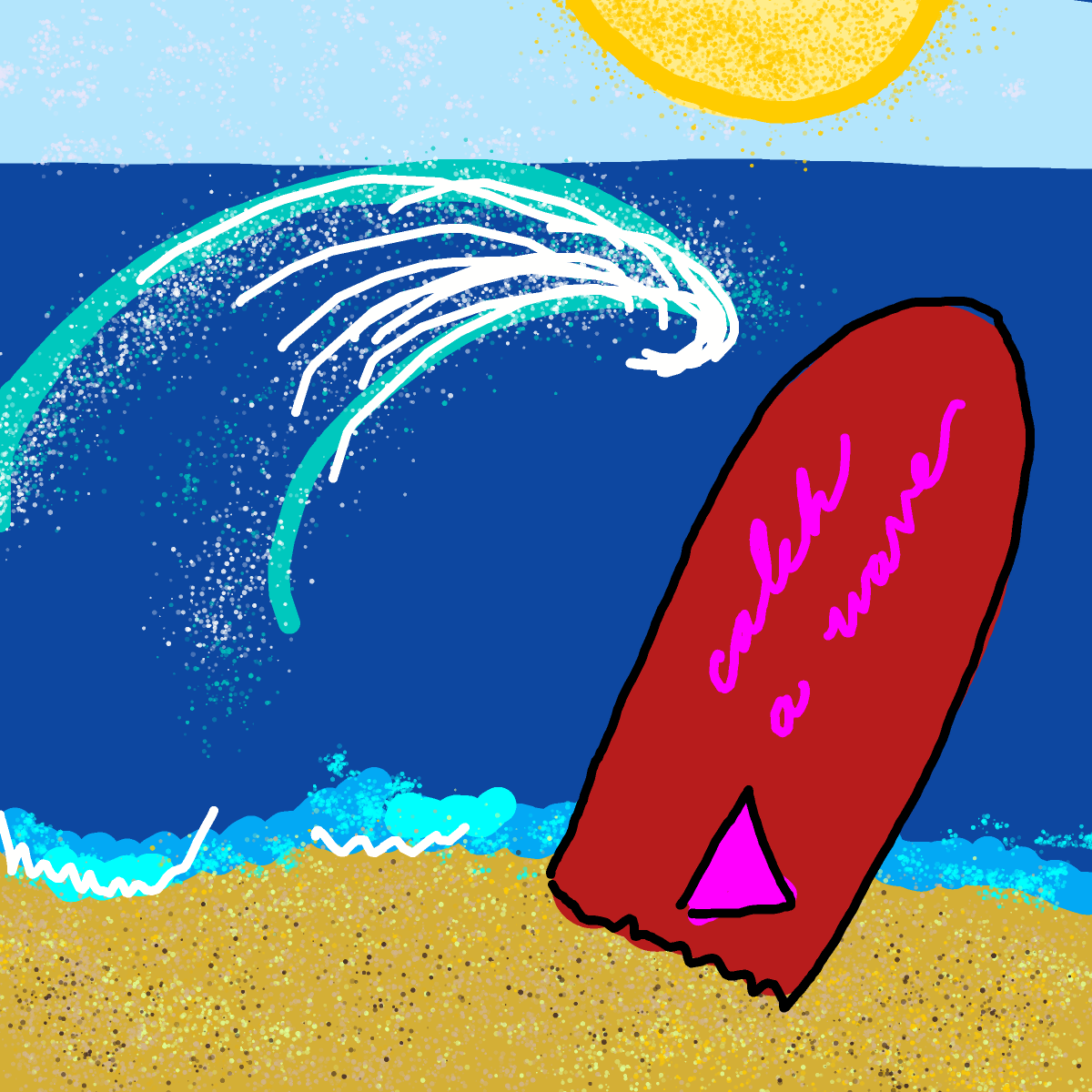 Surfboard drawing by gamma-coal-wheel