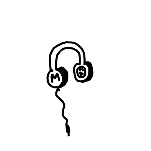Headphones drawing by doublem