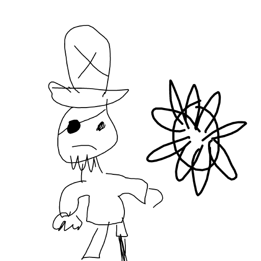 Pirate drawing by Mr Doodles