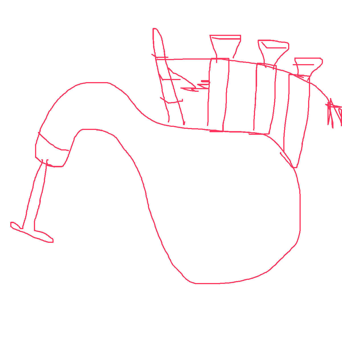 Bagpipes drawing by mikestam195