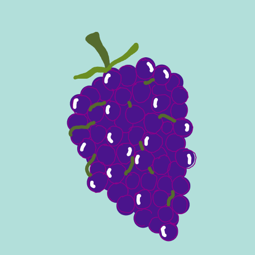 Grapes drawing by gamma-coal-wheel
