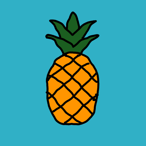 Pineapple drawing by Guardianoflives