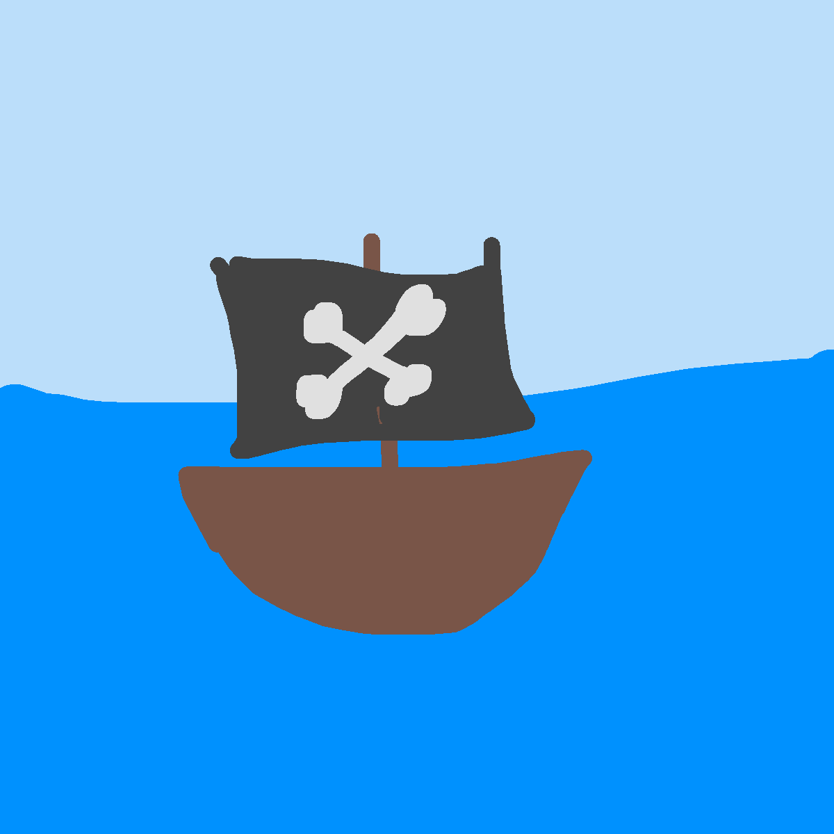 Pirate Ship drawing by future-ghost