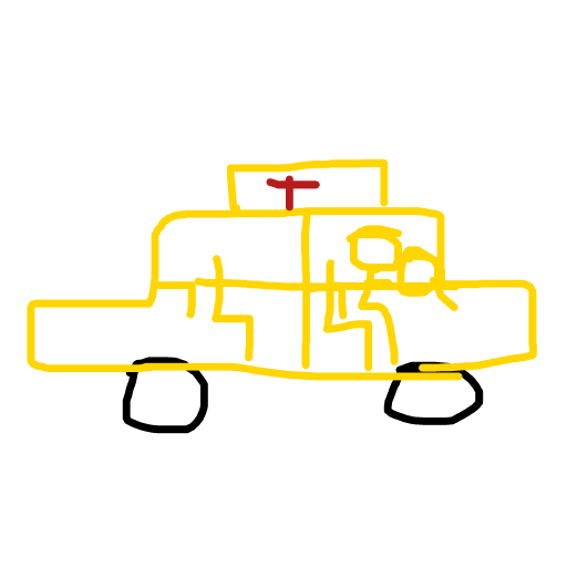 Taxi drawing by juju