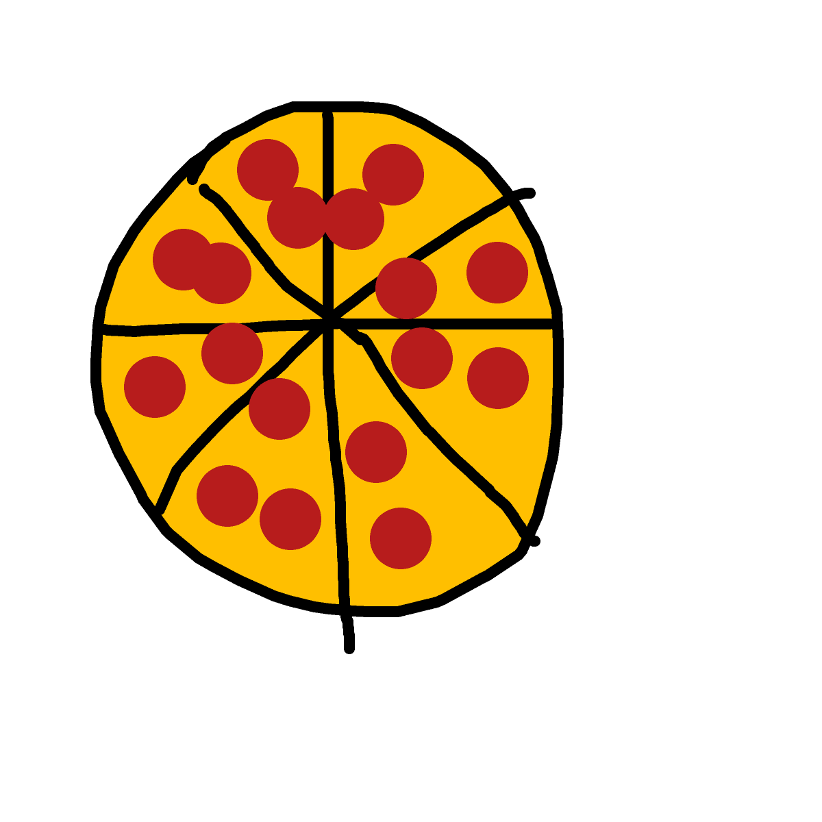 Pizza drawing by neat-sun-drawer