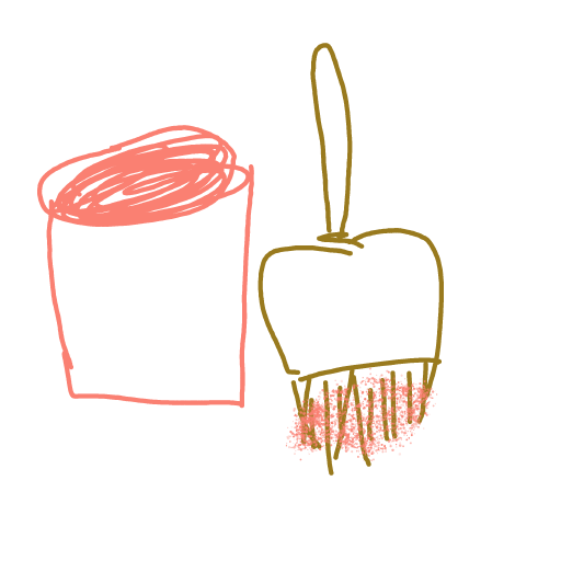Paintbrush drawing by coal-mild-peace
