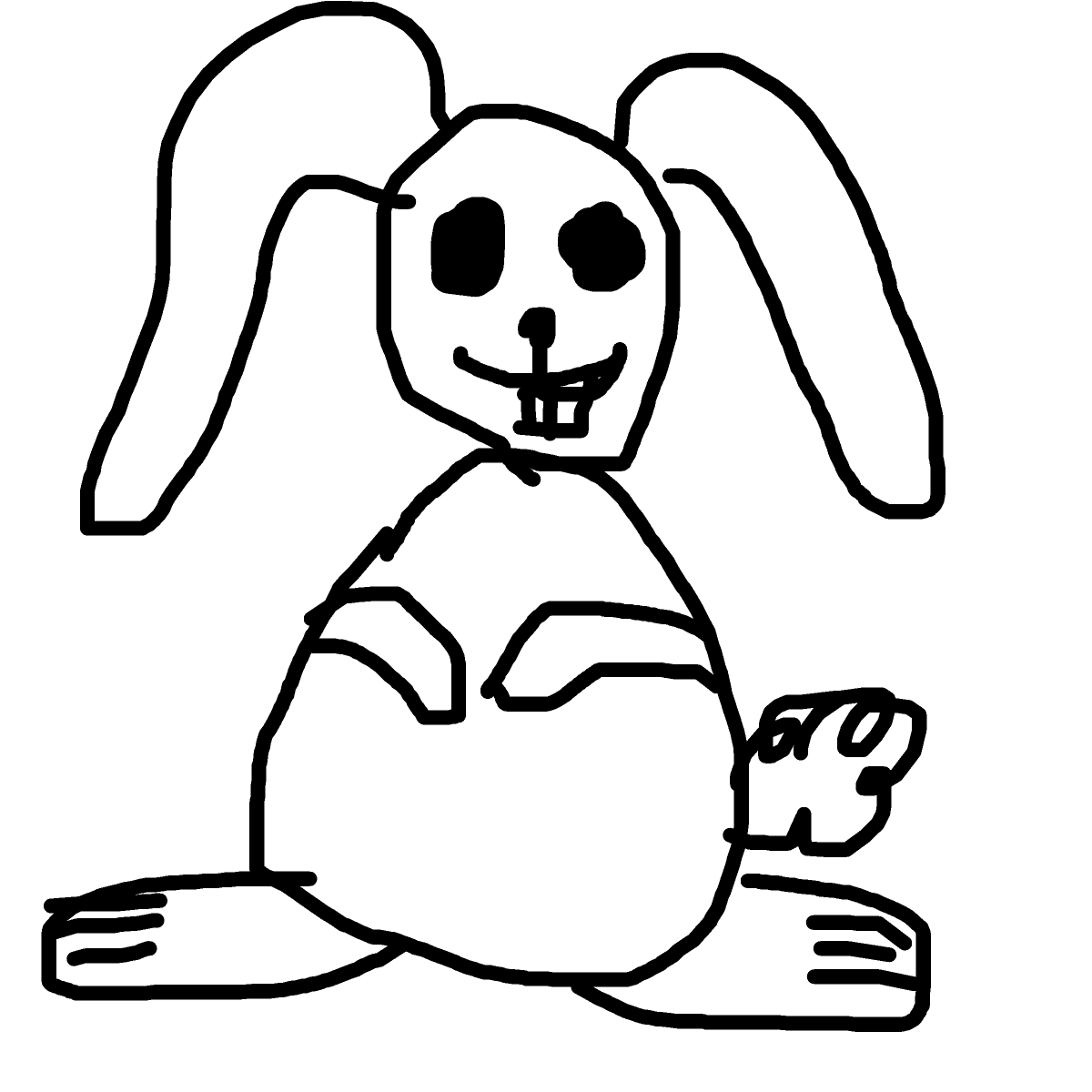 Bunny drawing by epeli-apina