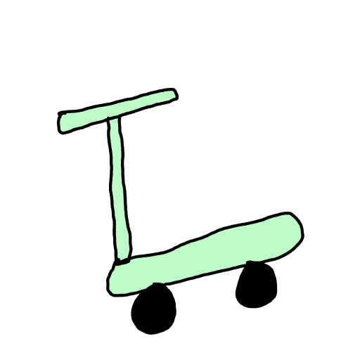 Scooter drawing by Megs