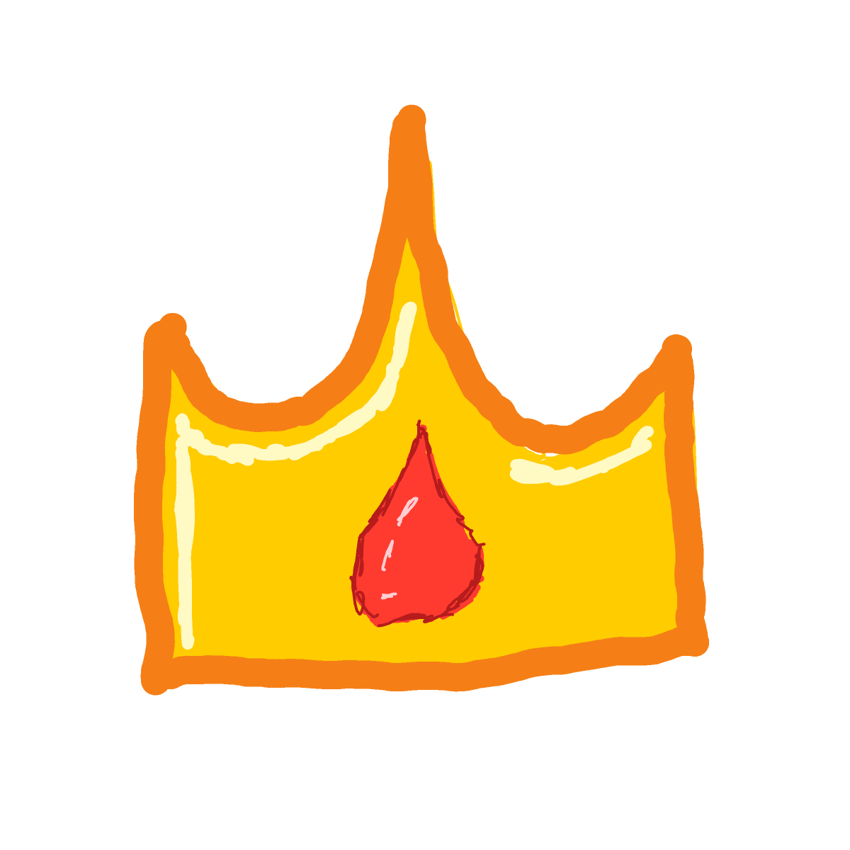 Crown drawing by GhoulBeing