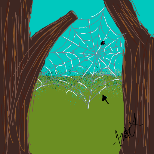 Spider Web drawing by tris - art _ wow