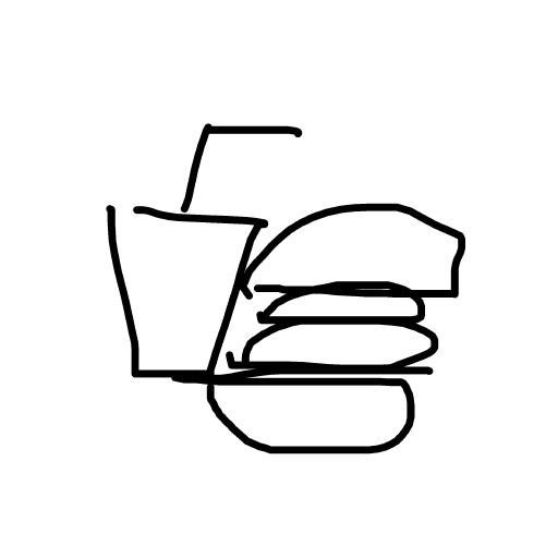 Burger drawing by lili