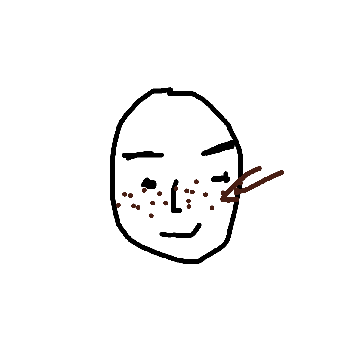 Freckles drawing by honey crisp