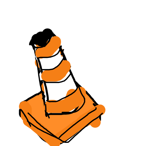 Traffic Cone drawing by jivemarlin
