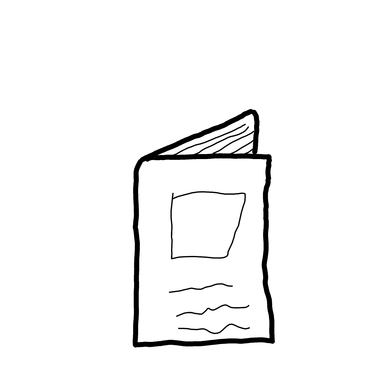 Book drawing by Nuss