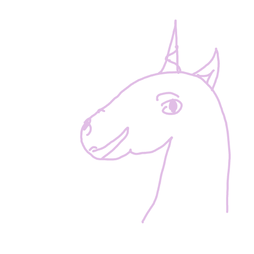 Unicorn drawing by wind-mega-guru