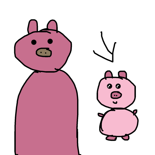 Baby Piggy drawing by shahadudu
