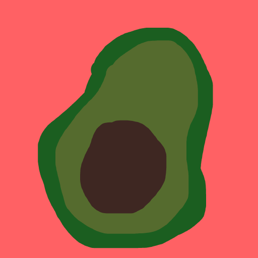 Avocado drawing by flat-pure-drawer