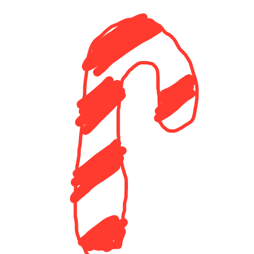 Candy Cane drawing by Bri3
