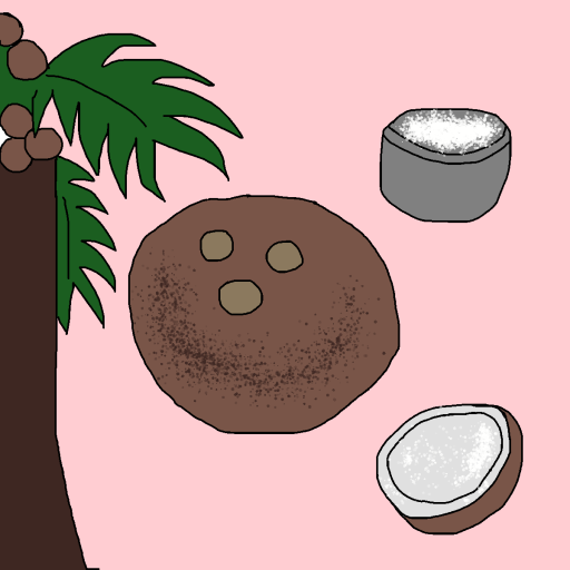 Coconut drawing by krissywissy