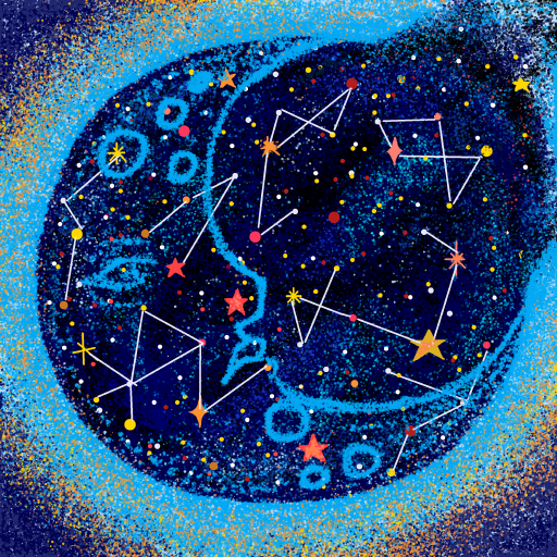 Constellation drawing by misty gris
